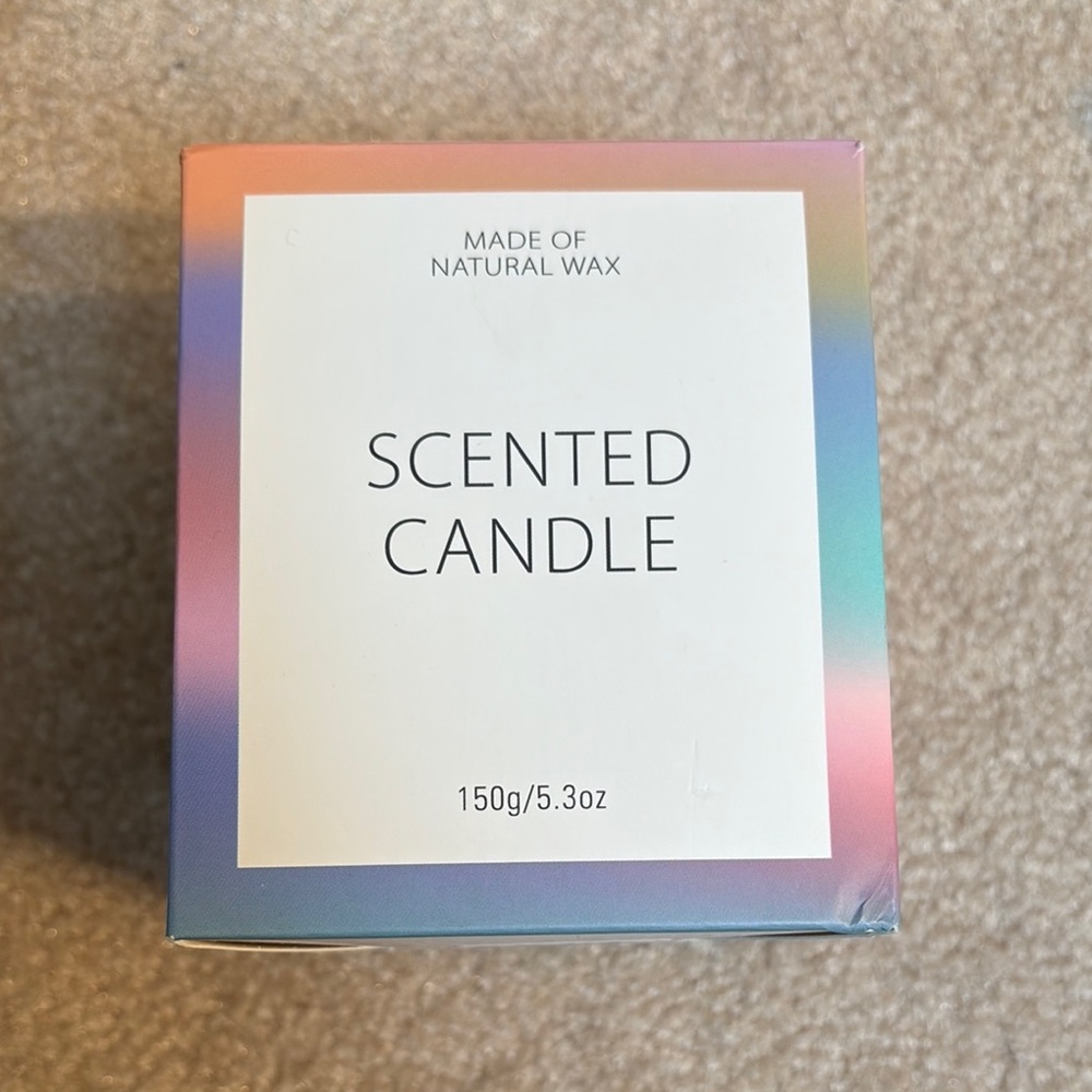 NEW Natural Wax Midnight Summer Scented Candle in beautiful glass. Floral scent.